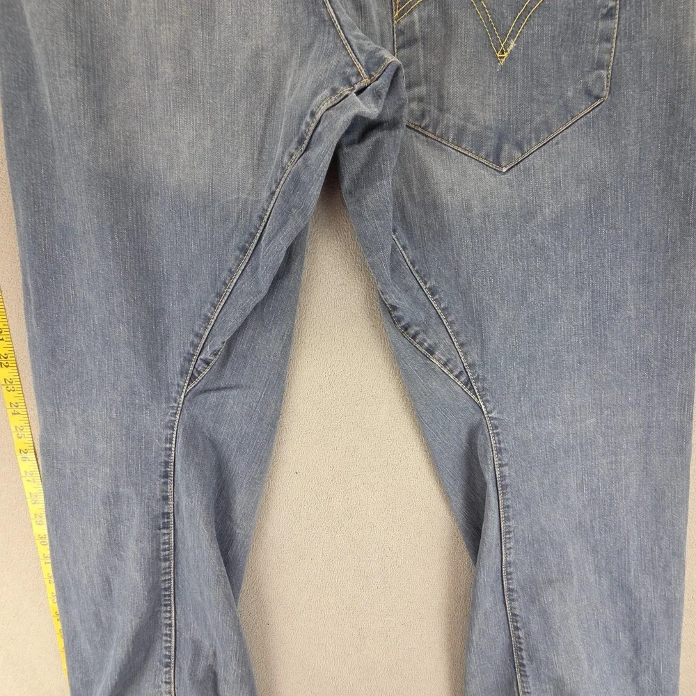 Vintage Levis Engineered Jeans Mens 34x32 Blue Buckle Back One Pocket Twisted